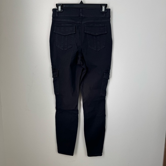 SPANX Stretch Twill Ankle Cargo Pants in Washed Black Size Medium NEW - Picture 7 of 9